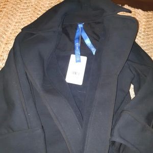 Kit and Ace Black silk and cashmere wrap